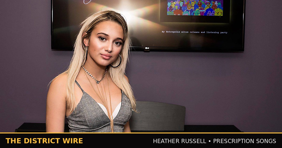 District Wire graphic: Heather Russell Signs With Prescription Songs as 'Tears From The Dive Bar' Arriv